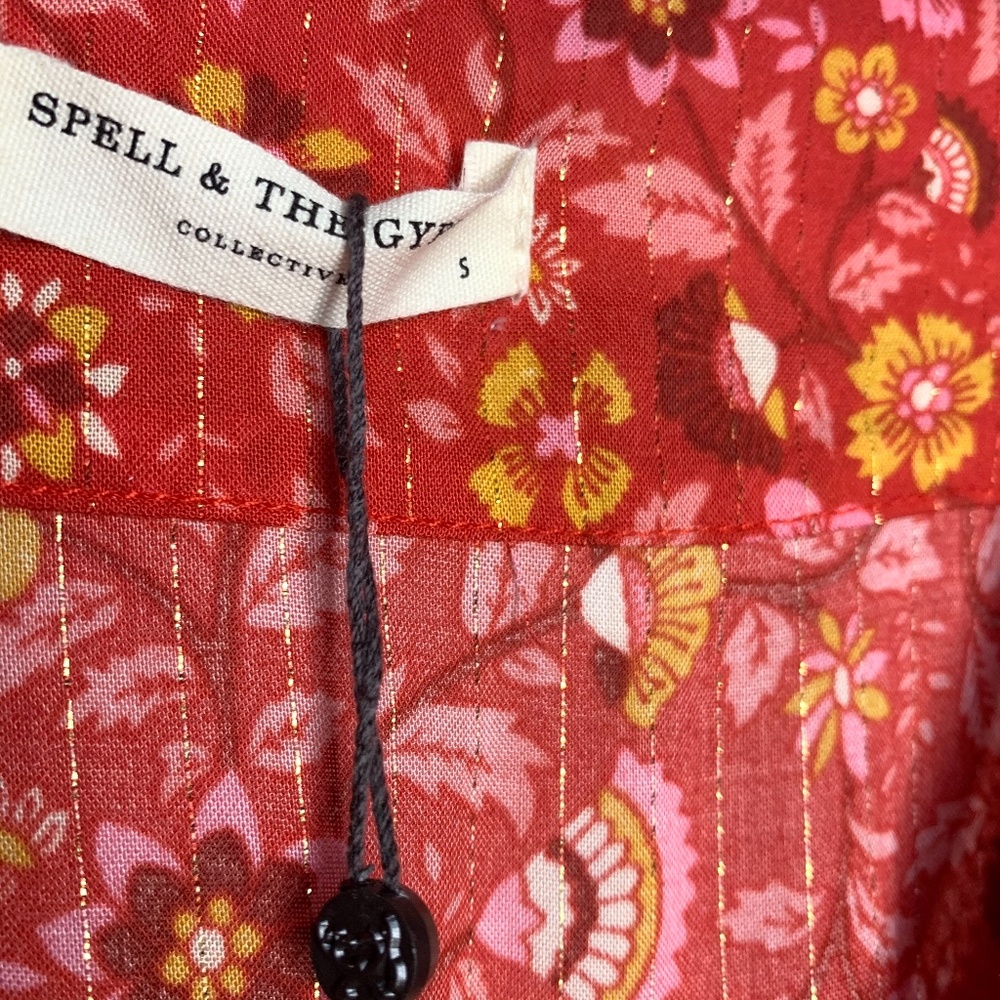 Spell & The Gypsy Collective Dahlia Red Jumpsuit S - Picture 4 of 8